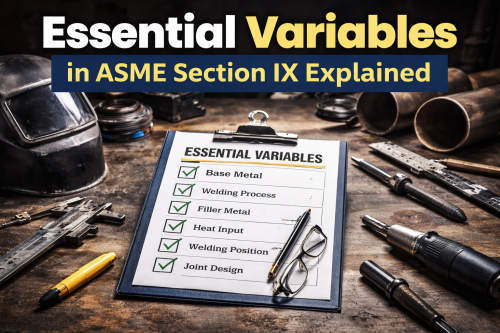 Essential variable in ASME
